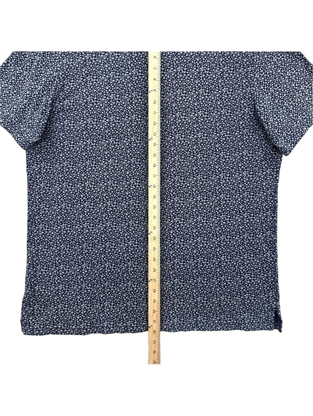 Brooks Brothers Slim Fit Blue Floral Pique Pocket Polo Shirt XXL